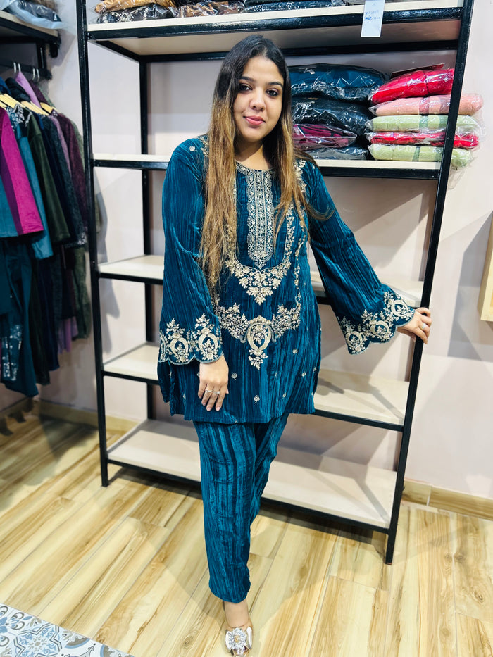 “JASMINE”- TWO PIECE VELVET COORDSET