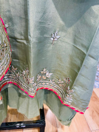 Unstitched party wear suit