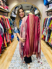 Unstitched party wear suit