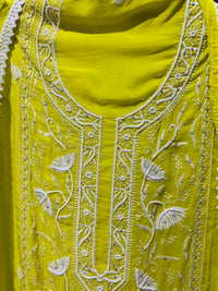 Unstitched party wear suit