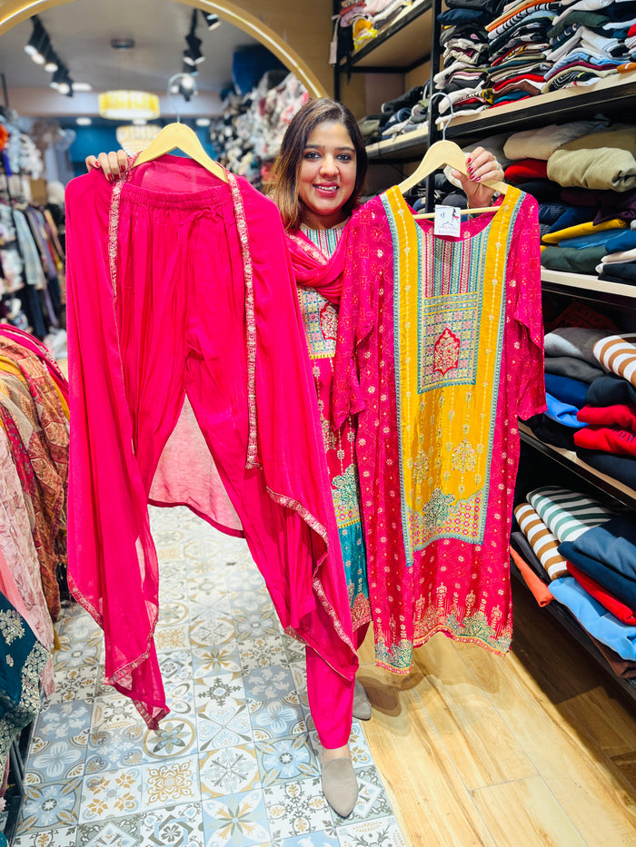 Heavy zari work suit