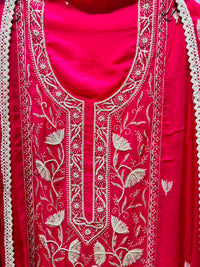 Unstitched party wear suit