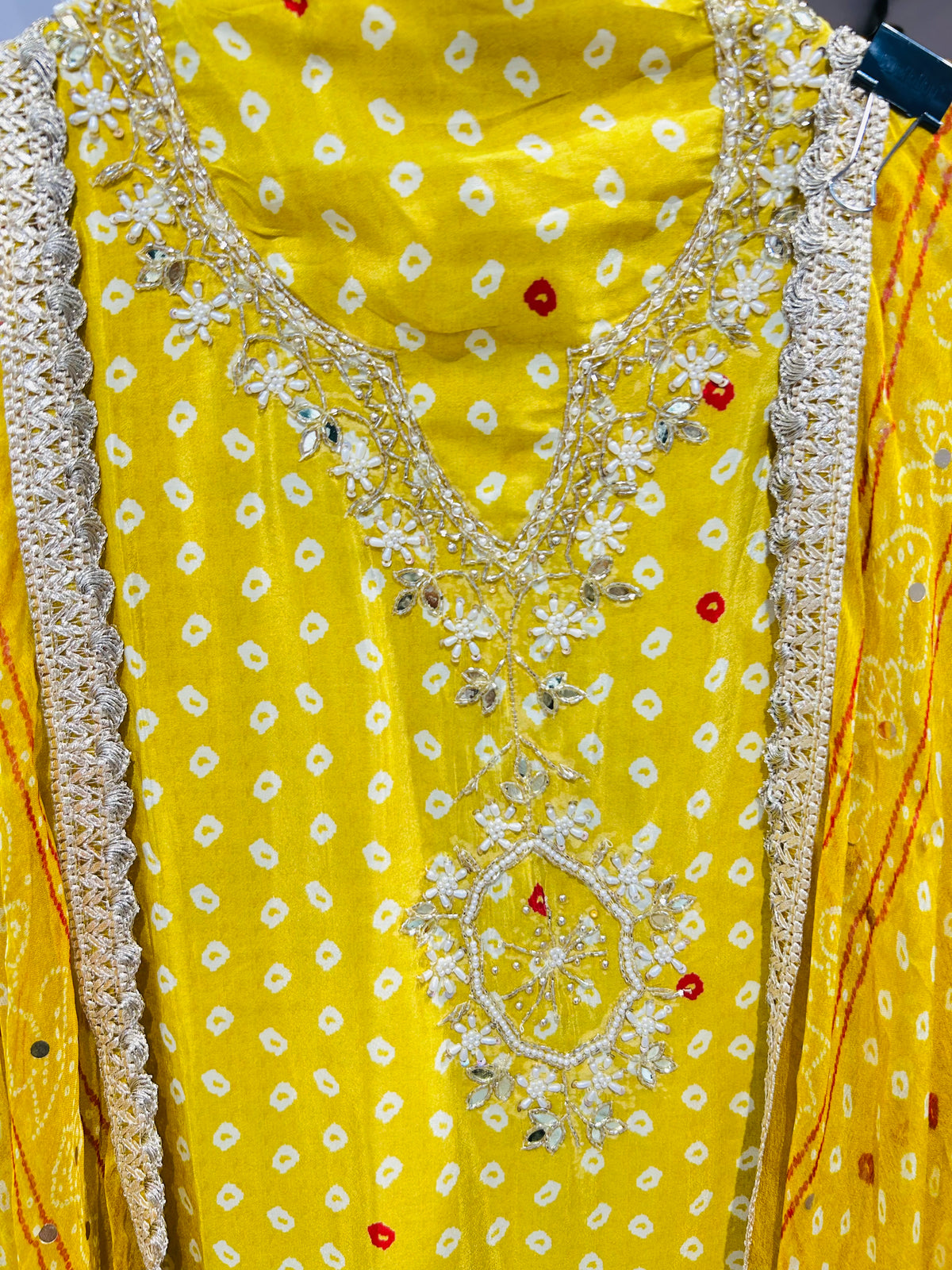 Unstitched party wear suit