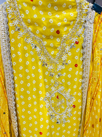 Unstitched party wear suit