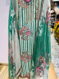 Unstitched party wear suit