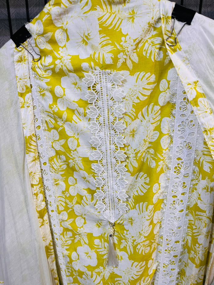 Cotton unstitched fabric