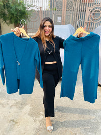 “MINI”- THREE PIECE WOOLEN SHRUG SET