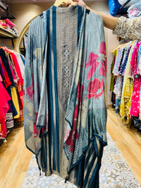 Unstitched party wear suit