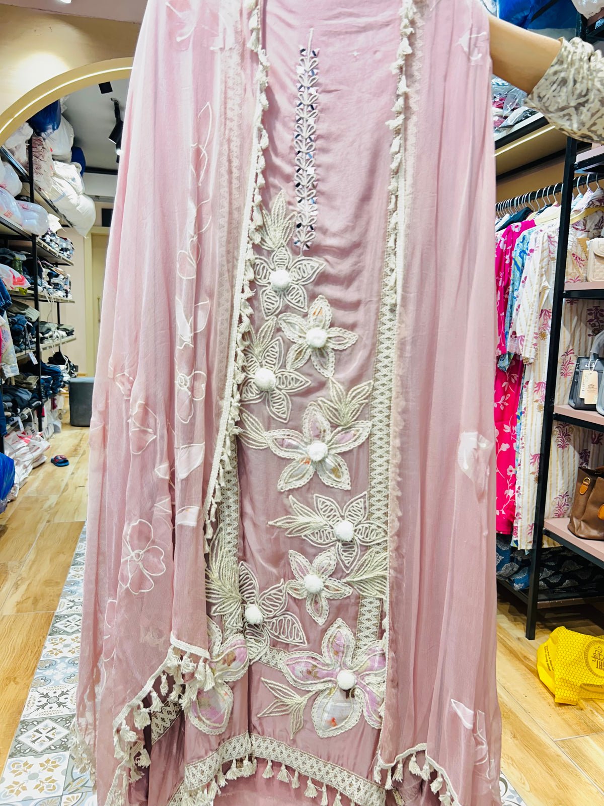 Unstitched three piece suit