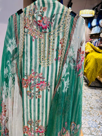 Unstitched party wear suit