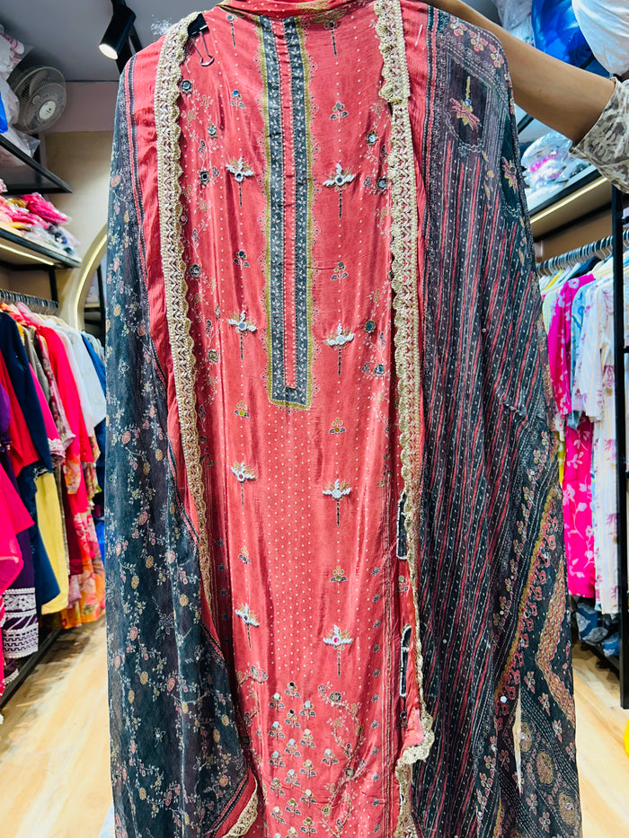 Unstitched three piece suit