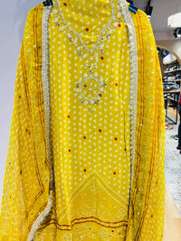 Unstitched party wear suit