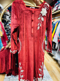 “ANJANA”- PARTY WEAR THREE PIECE VELVET SUIT