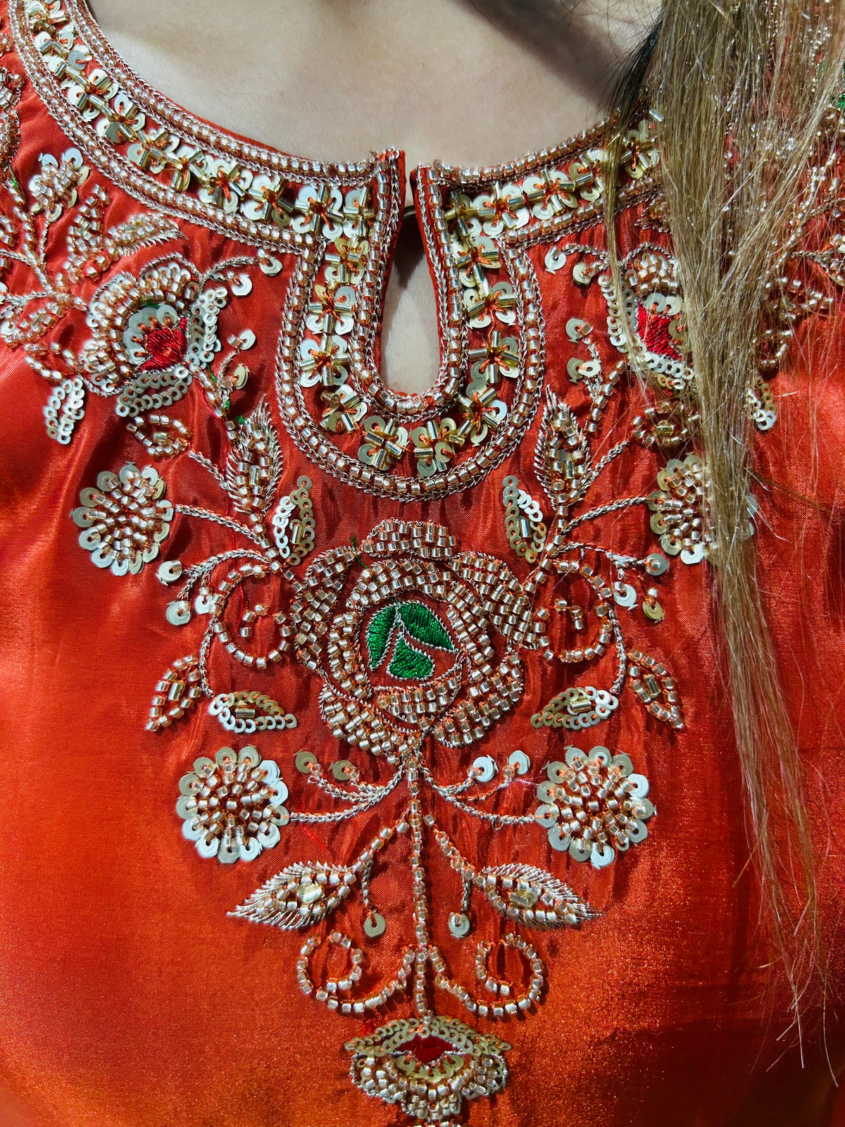 Party wear crepe suit