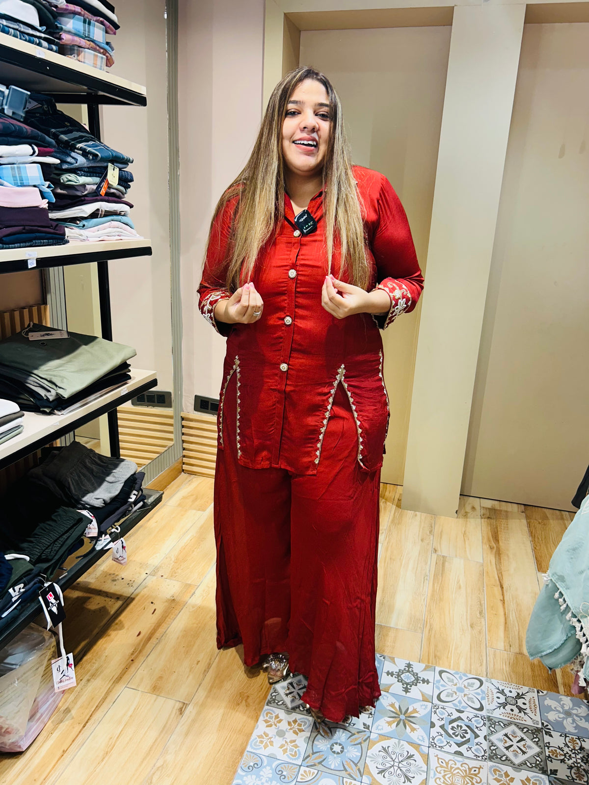 Party wear heavy Coordset