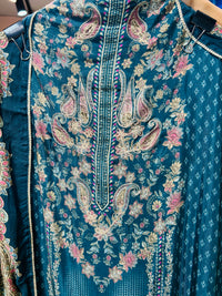 Unstitched party wear suit