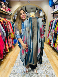 Unstitched party wear suit