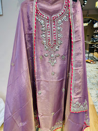 Unstitched party wear suit