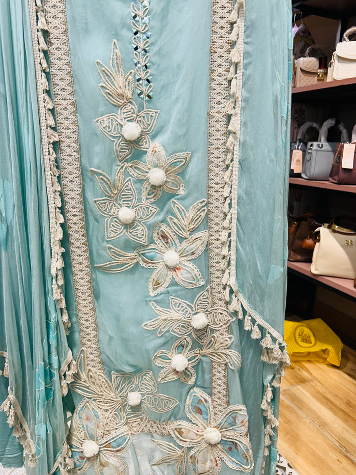 Unstitched three piece suit