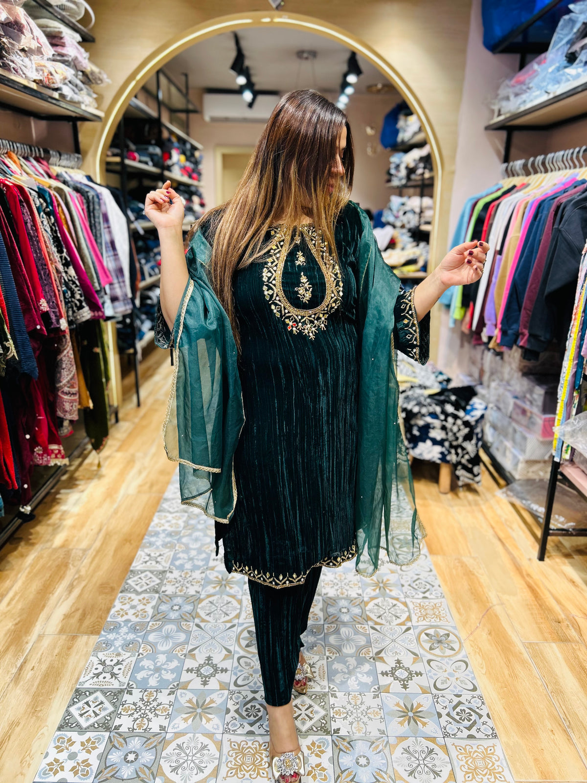 “SANYA” - VELVET THREE PIECE SUIT