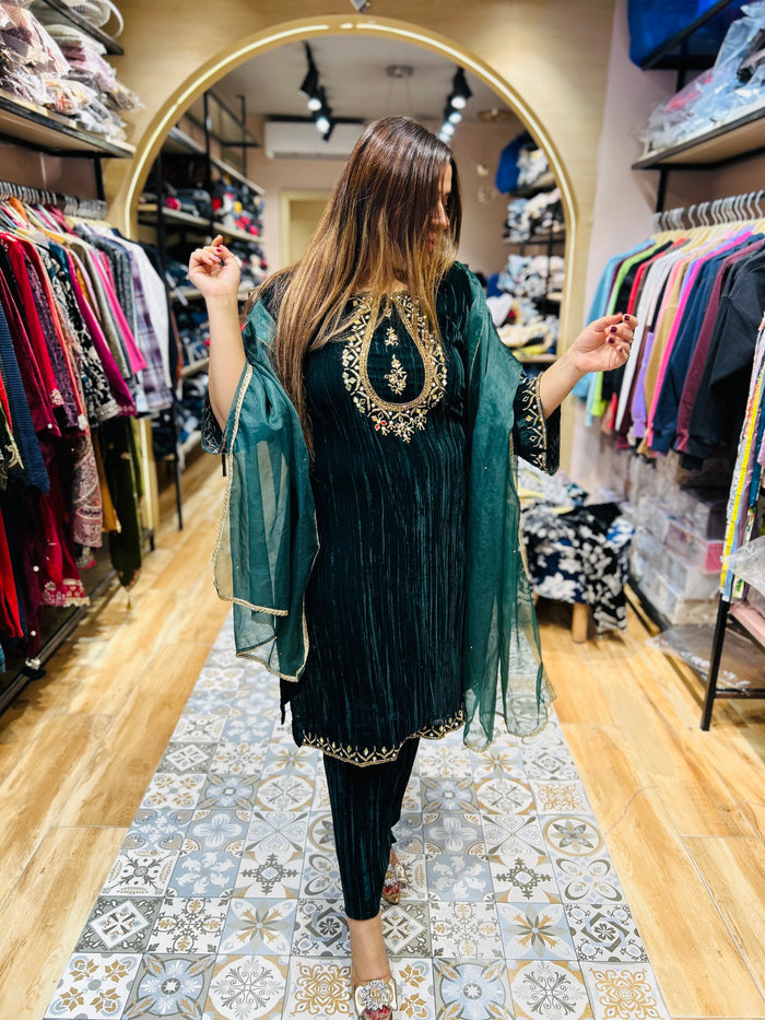 “SANYA” - VELVET THREE PIECE SUIT