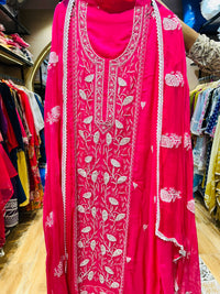 Unstitched party wear suit