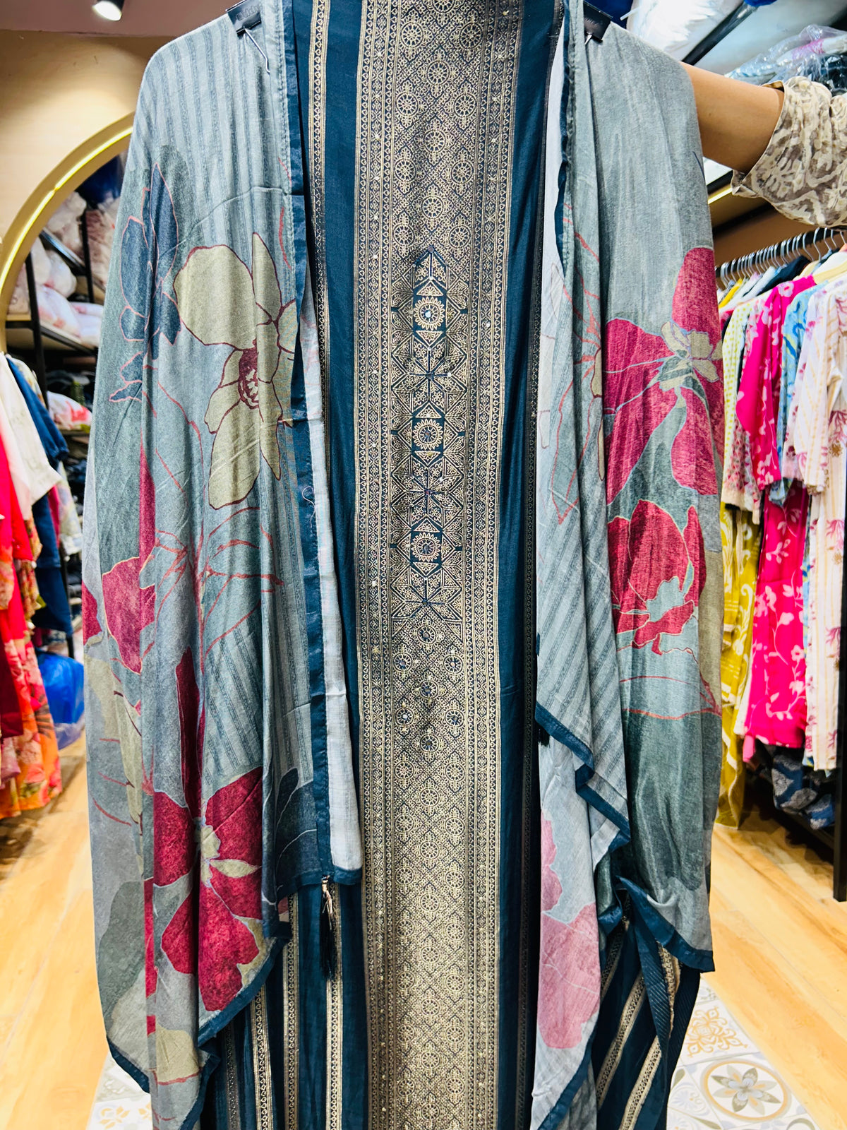 Unstitched party wear suit