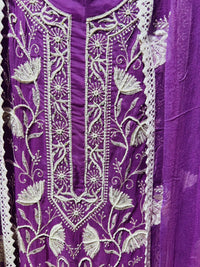 Unstitched party wear suit