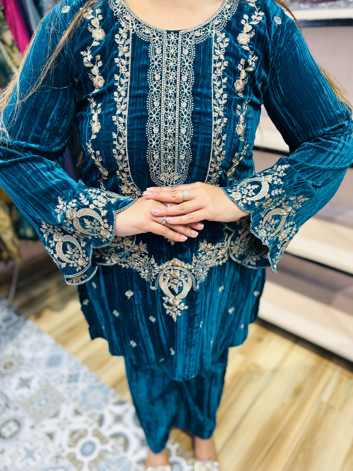 “JASMINE”- TWO PIECE VELVET COORDSET