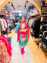 Heavy zari work suit