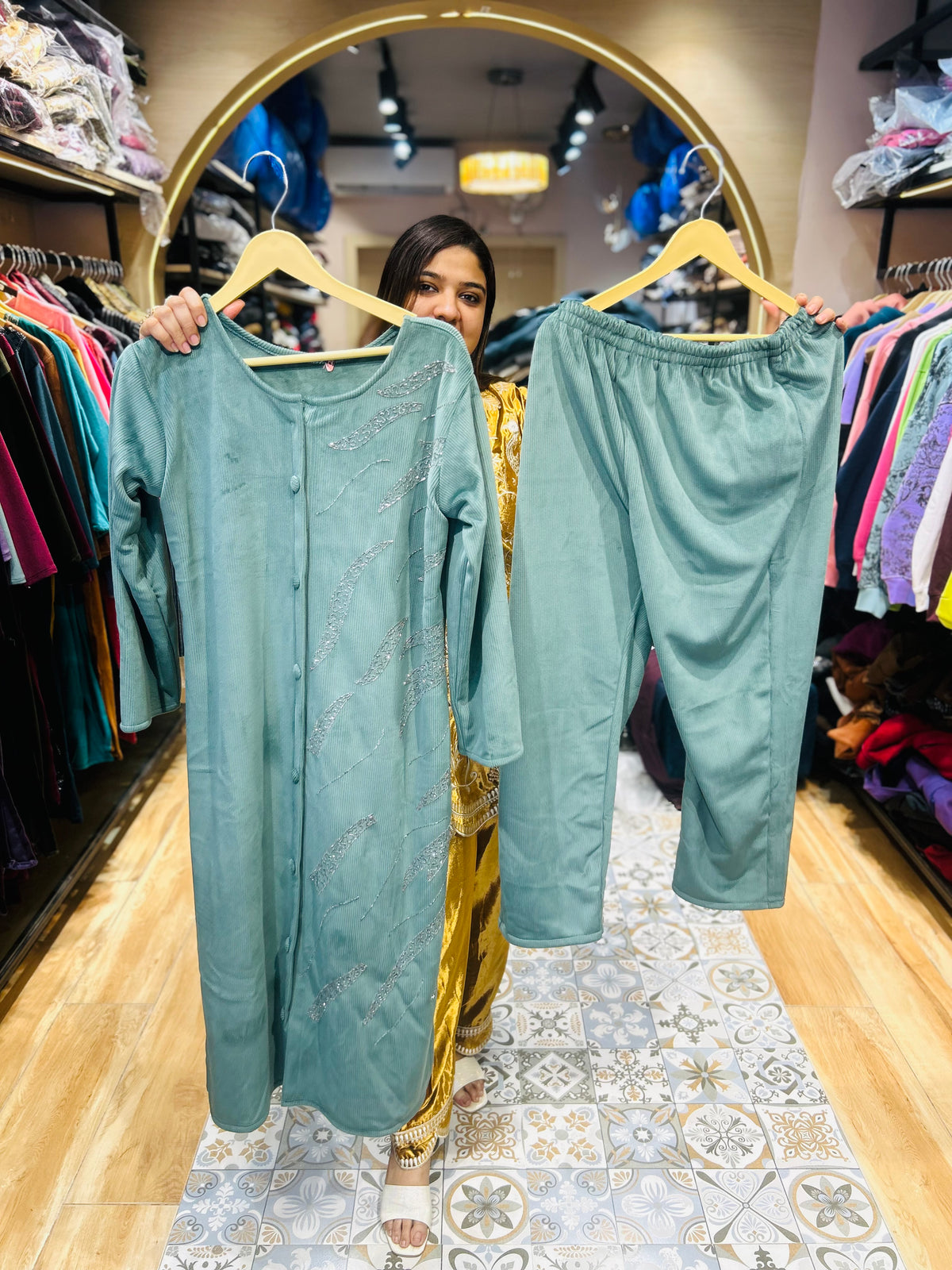 “CAMILA”- TWO PIECE VELVET COORDSET