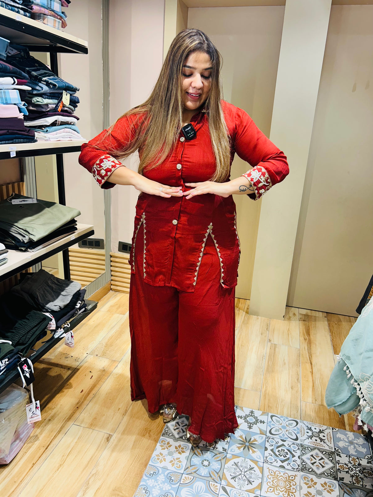 Party wear heavy Coordset