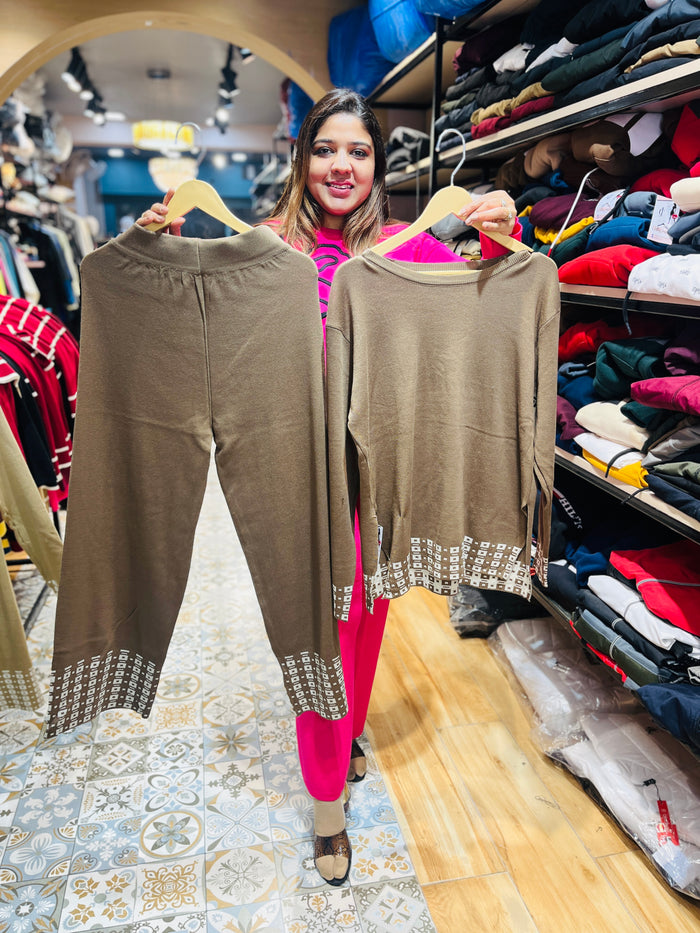 “ZIYA”-IMPORTED WOOLEN COORDSET