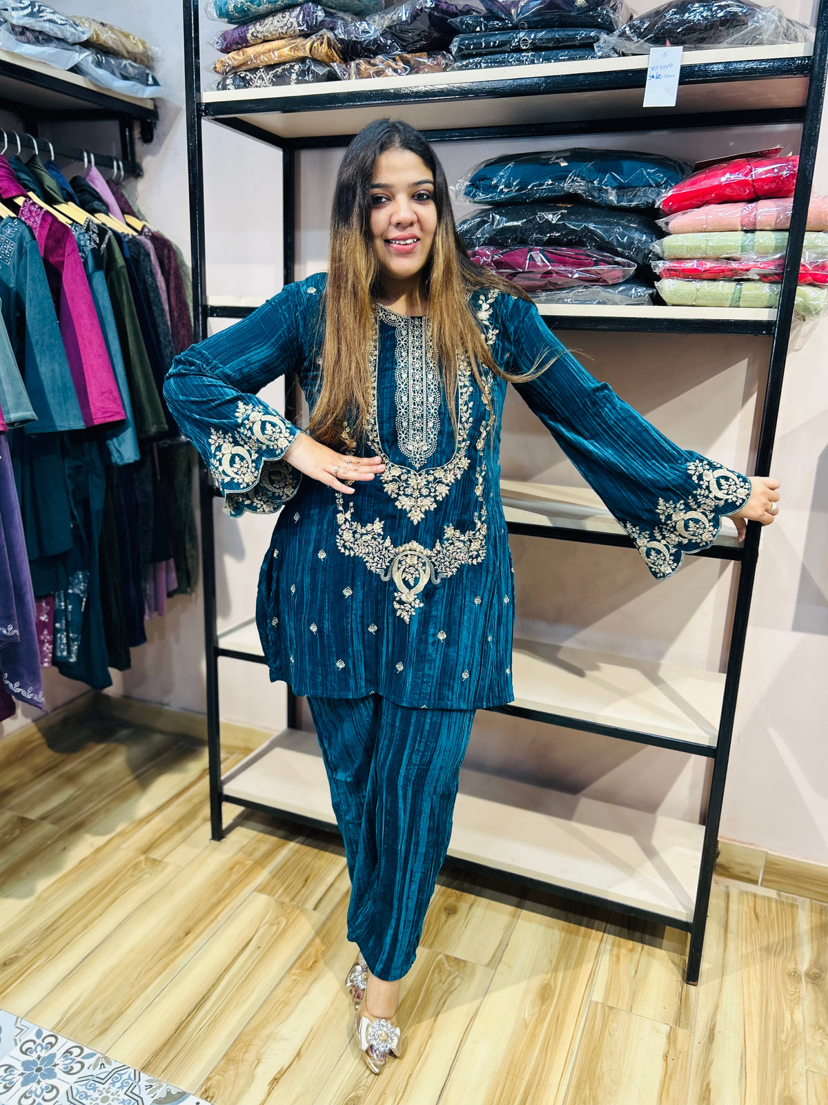 “JASMINE”- TWO PIECE VELVET COORDSET