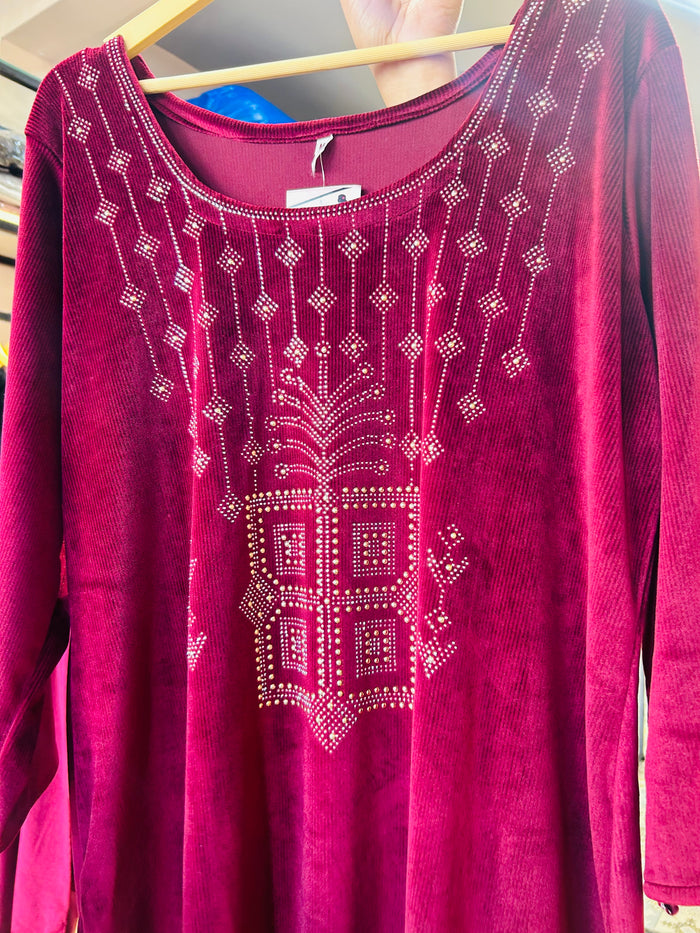 “MANYA” THREE PIECE VELVET SUIT