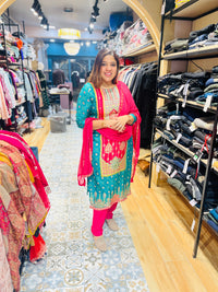 Heavy zari work suit