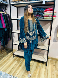 “JASMINE”- TWO PIECE VELVET COORDSET