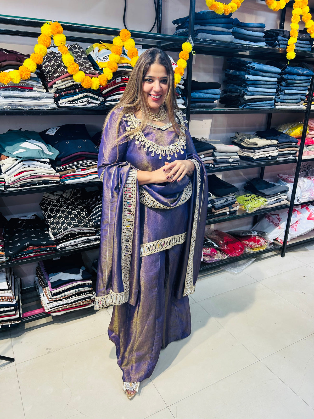 “GEHNA”- BEAUTIFUL PARTY WEAR THREE PIECE SET