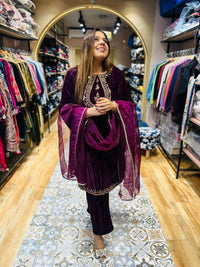 “SANYA” - VELVET THREE PIECE SUIT