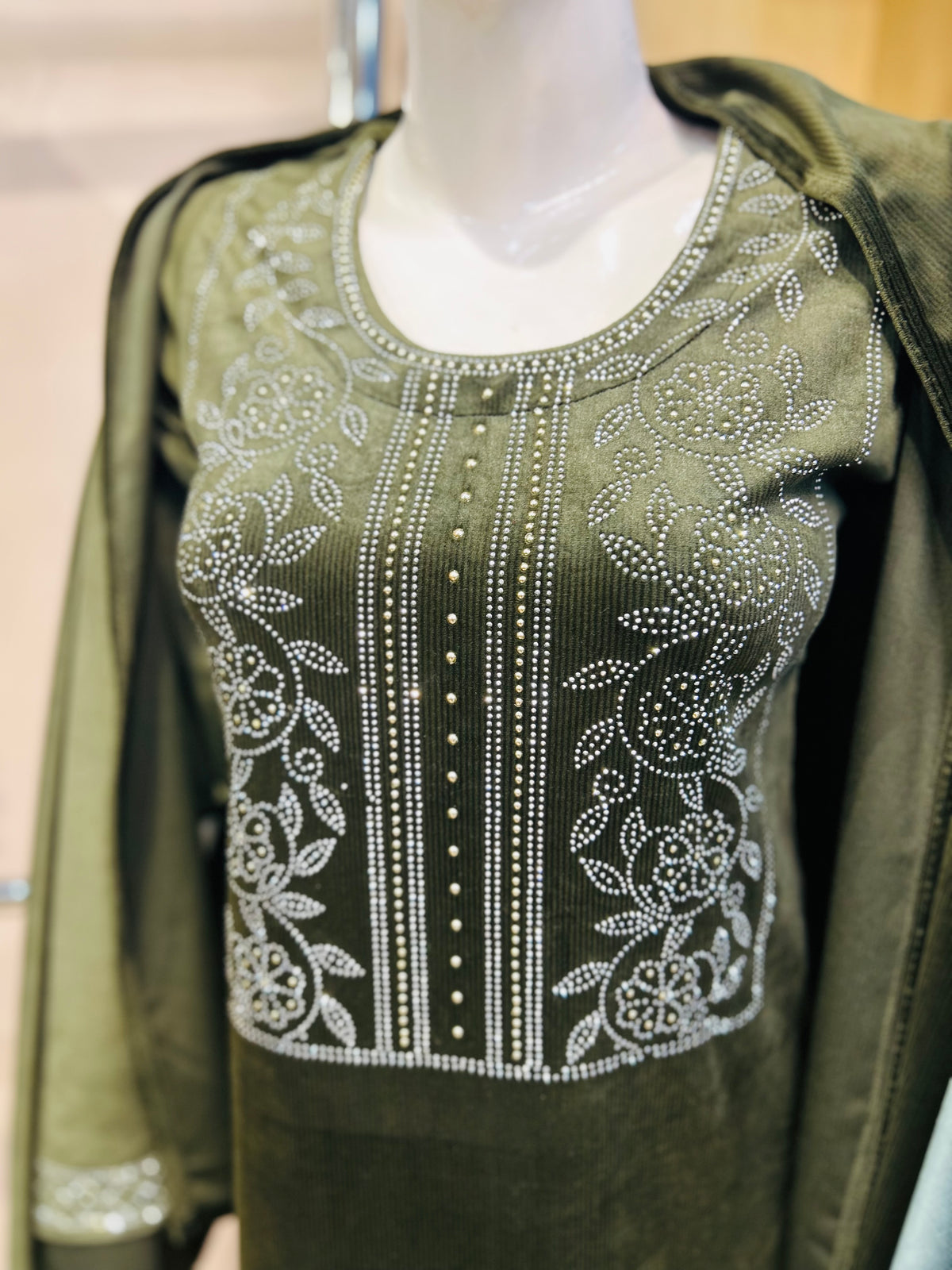 “SEJAL” THREE PIECE VELVET SUITS