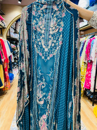 Unstitched party wear suit