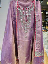 Unstitched party wear suit