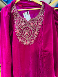 “SONAKSHI” THREE PIECE STITCHED VELVET SUIT