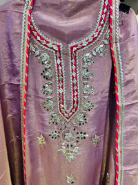Unstitched party wear suit