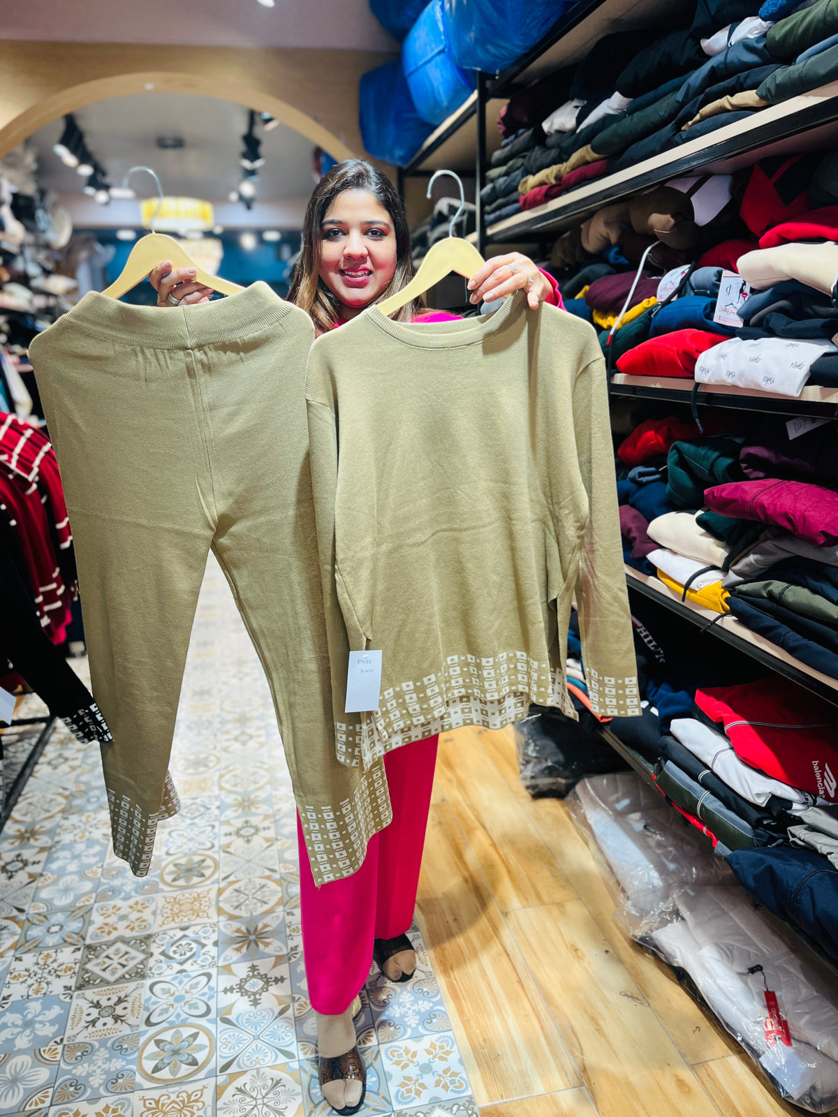 “ZIYA”-IMPORTED WOOLEN COORDSET