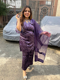 velvet party wear suit