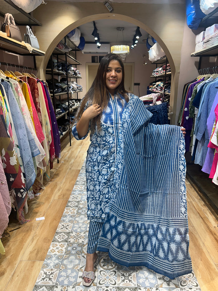 cotton stitched suit