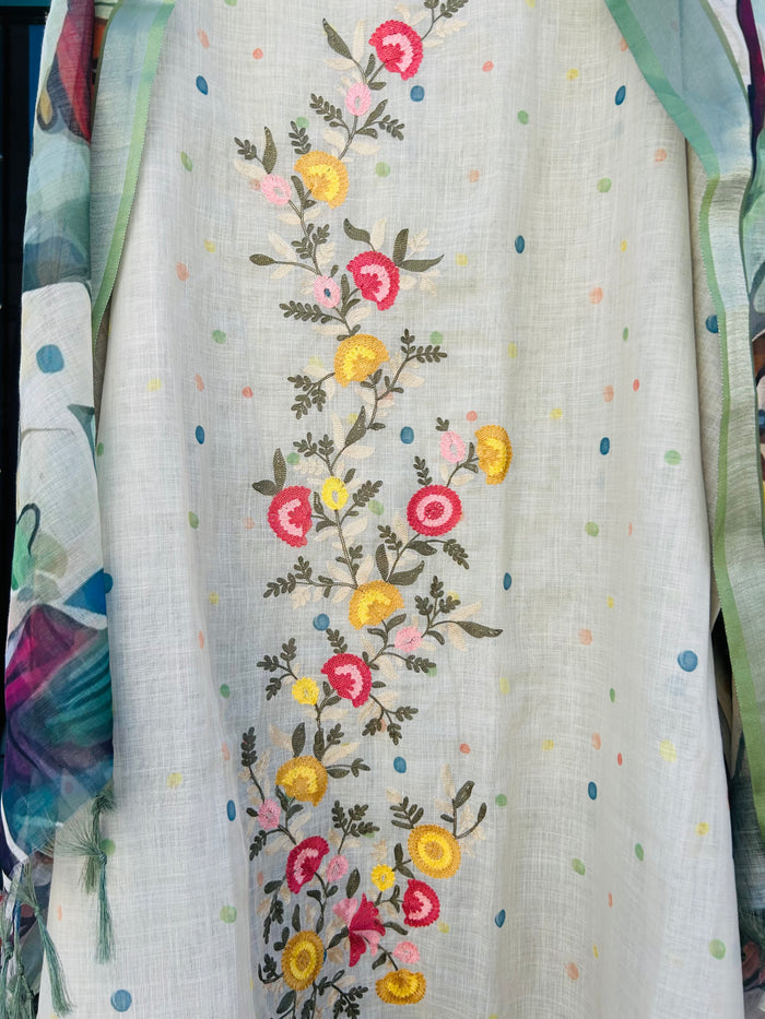 cotton unstitched suit