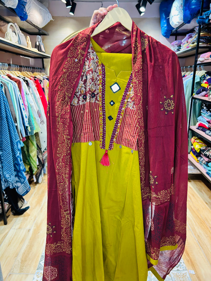 cotton stitched suit