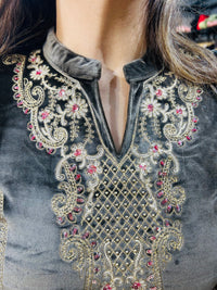 “BRINDA” three piece stitched suit set